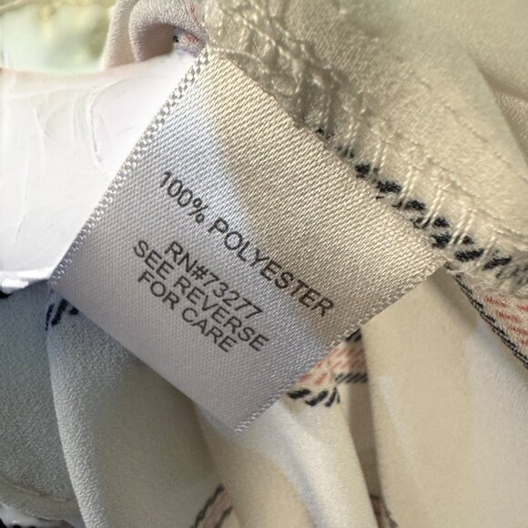 Candies Womens Size X Small  Striped Button-Down Blouse Roll Tab Sleeves - Picture 4 of 8